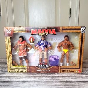 WWE Elite Maivia THE ROCK Legacy Action Set